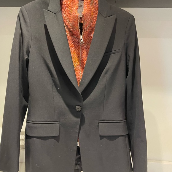 $298 Veronica Beard Lynn Alpaca wool Dickey Jacket Blazer insert rust multi - Picture 7 of 15